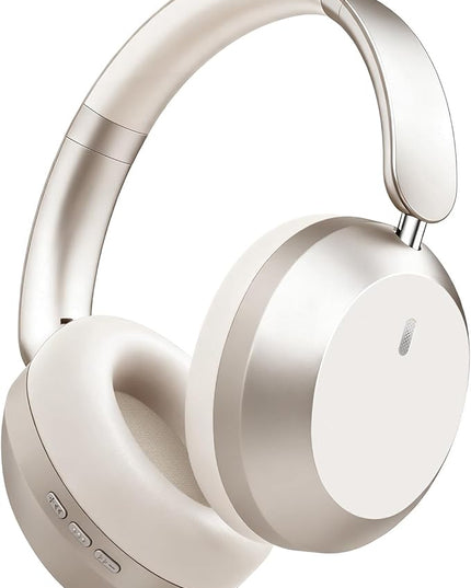 Wentronic Y05 Bluetooth Headphones Wireless Over Ear Noise Cancelling with Microphone 48 Hours Playtime, High Sound Quality Foldable Soft EarpadsHeadphones for Travel-Starlight