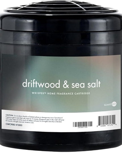 ScentAir Whisper Home Monthly Plug-in Refill, Fragrance Cartridge for Home and Office, Amazon Exclusive, Driftwood & Sea Salt
