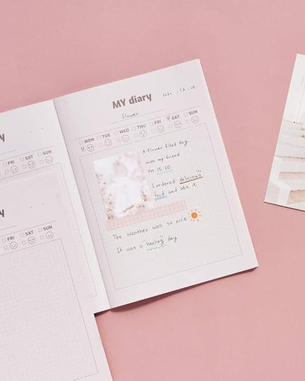Monolike A5 My Assistant Notebook 6 SET - A Type, Review Note, Reipe Note, Diary, Meal Plan, Diet Plan, Travel Plan