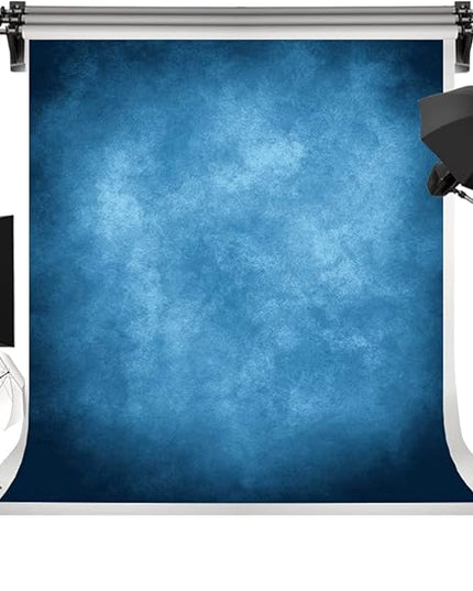 Kate 5x7ft Dark Blue Abstract Backdrops Blue Portrait Professional Backgrounds Retro Backdrop