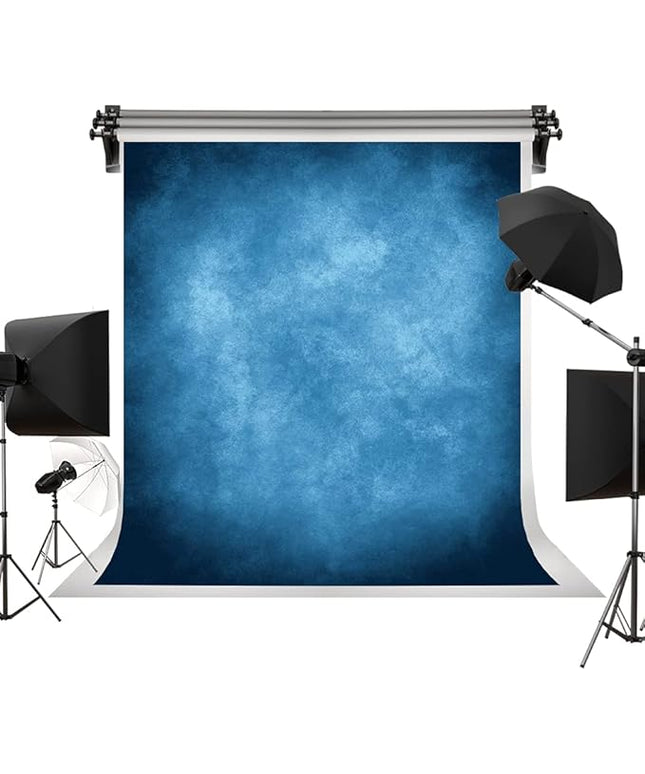 Kate 5x7ft Dark Blue Abstract Backdrops Blue Portrait Professional Backgrounds Retro Backdrop