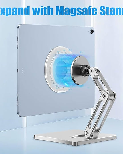 Universal Tablet Mount Holder Stand for iPad - 360 Rotating Desktop Tablet Magnetic Ring Holder Handle Grip Bracket Compatible for iPad Pro, Air, Mini, Galaxy, Fire, Kindle Accessories