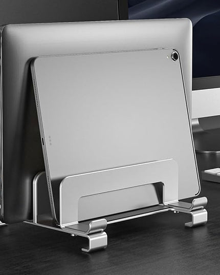 Vertical Laptop Stand, Compatible Desktop Laptop Holder, Adjustable Notebook Dock, 3 in 1 Computer Stand for Laptop/Tablet