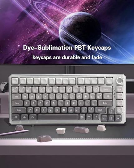 134 Keys MOA PBT Keycaps Set for Cherry Gateron MX Switches Mechanical Keyboard Key Cap (Gradient Gray)