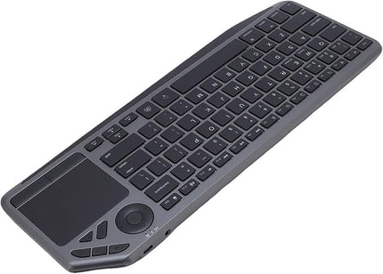 Qudinip Wireless Touch Keyboard, Multi Device Connection 2.4G Dual Mode with 7 Color Backlight Touchpad Multimedia Hotkey, for Laptop Tablet