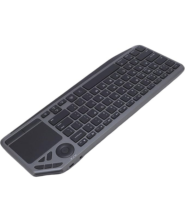 Qudinip Wireless Touch Keyboard, Multi Device Connection 2.4G Dual Mode with 7 Color Backlight Touchpad Multimedia Hotkey, for Laptop Tablet