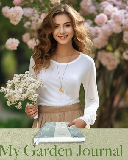 Floral Journal for women, Floret Printed Fabric Cloth Hardcover, A5, 200 Pages, 6x8 Medium Ruled Notebook, Similar Embroidered Linen Journal, Lay Flat Church Notes Notebook, Beige