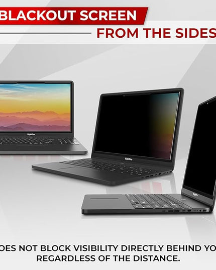 SightPro Magnetic Laptop Privacy Screen 15.6 Inch 16:9 - Removable Computer Privacy Filter Shield and Protector