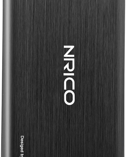 NRICO Ultra Slim 750GB Portable External Hard Drive USB3.0 HDD Storage Compatible for PC, Desktop, Laptop,Mac,PS4, Xbox one (Black, 750, GB)