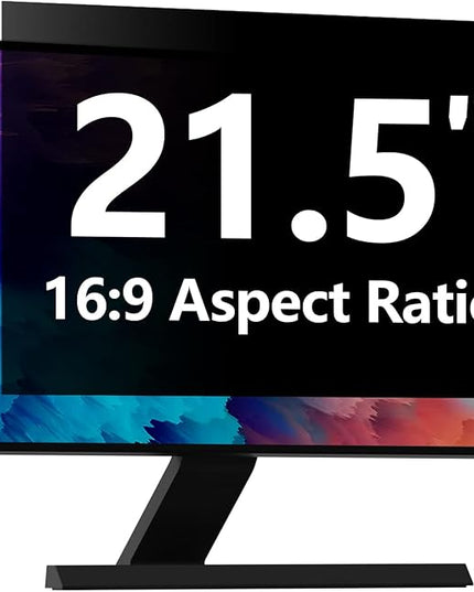 Computer Privacy Screen Protector 21.5 Inch with Hp Dell Acer Asus Samsung LG and More, Removable Security Shield Filter for 16:9 Aspect Ratio Monitor Like ViewSonic Sceptre AOC Koorui BenQ (21.5" Diagonal 16:9 1 Pack)