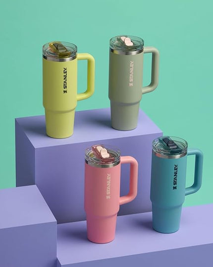 STANLEY Quencher ProTour Flip Straw Tumbler with Leakproof Lid | Built-In Straw & Handle | Cupholder Compatible for Travel | Insulated Stainless Steel Cup | BPA-Free