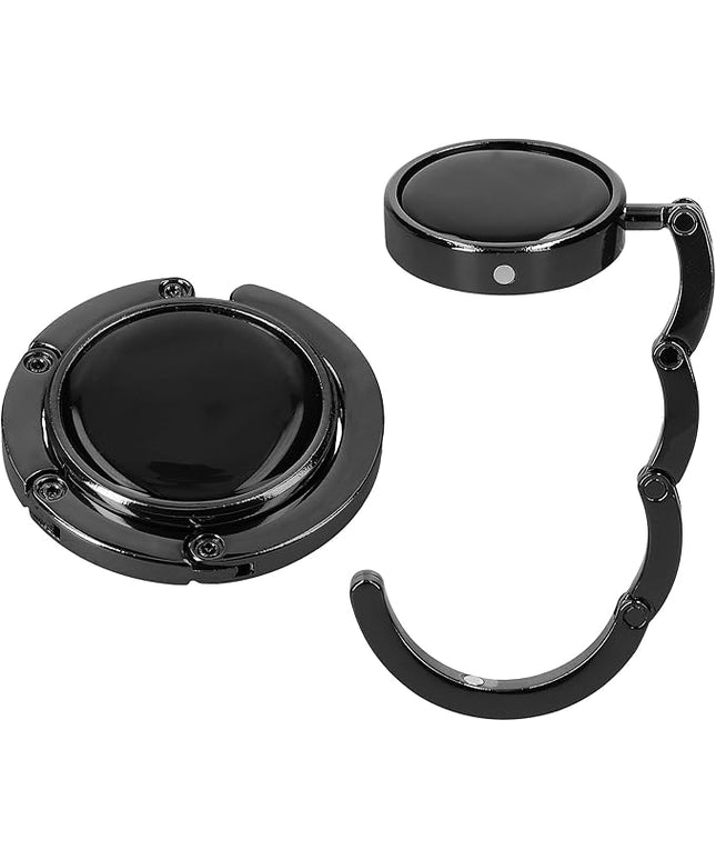 kwmobile Purse Hanger for Table (Set of 2) - Purse Hook for Table - Folding Handbag Hanger - Portable Bag Holder