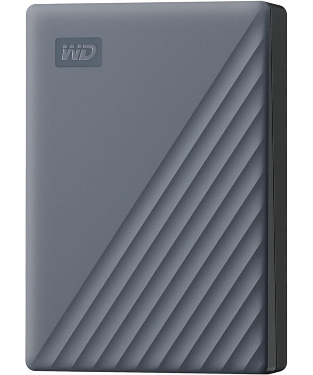 WD 6TB My Passport Portable Hard Drive, Works with USB-C and USB-A, Windows PC, Mac, Chromebook, Gaming Consoles, and Mobile Devices, Backup Software and Password Protection - WDBY3J0060BGY-WESN