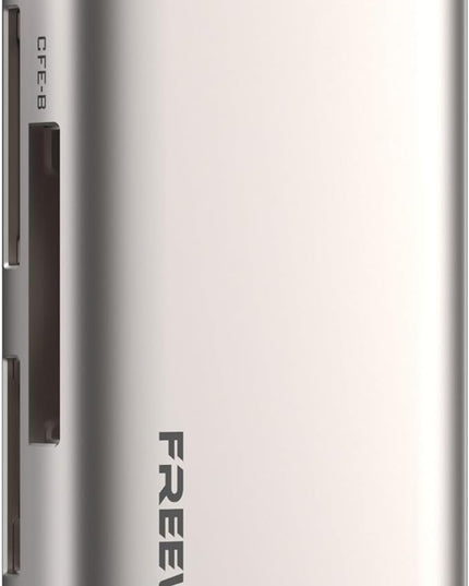 Freewell Pro Card Reader Plus - Supports SD, CF-Express Type A/B, XQD up to 4TB, Passive Heat Dissipation, Up to 10Gbps Speed - Champagne Gold