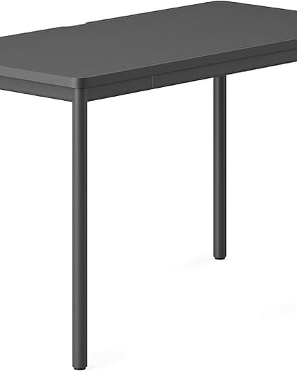 Branch Daily Desk - Functional at Home Office Desk with Effortless Assembly, Timeless Design, Rounded Corners, and Built-in Cable Notch - 48” W x 28.5” H x 24” D - Charcoal Work Table