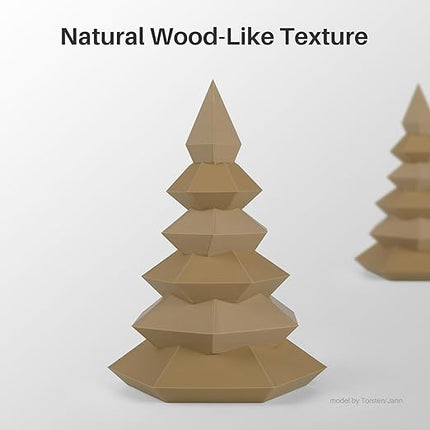 ELEGOO Wood PLA Filament 1.75mm 1KG, Real Wood Fibers Filled 3D Printer Filament Dimensional Accuracy +/- 0.02mm, 1kg Spool(2.2lbs) Fits for Most FDM 3D Printers