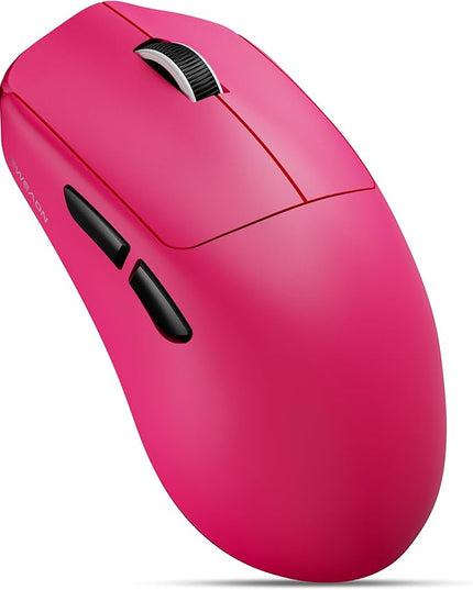 EWEADN X23Pro Wireless Gaming Mouse, PAW3311 Sensor, 49g Lightweight Mouse, 12000 DPI, 2.4G/BT5.0/USB-C Rechargeable Wireless Mouses with 6 Programmable Buttons for Laptop/PC/Mac, Pink