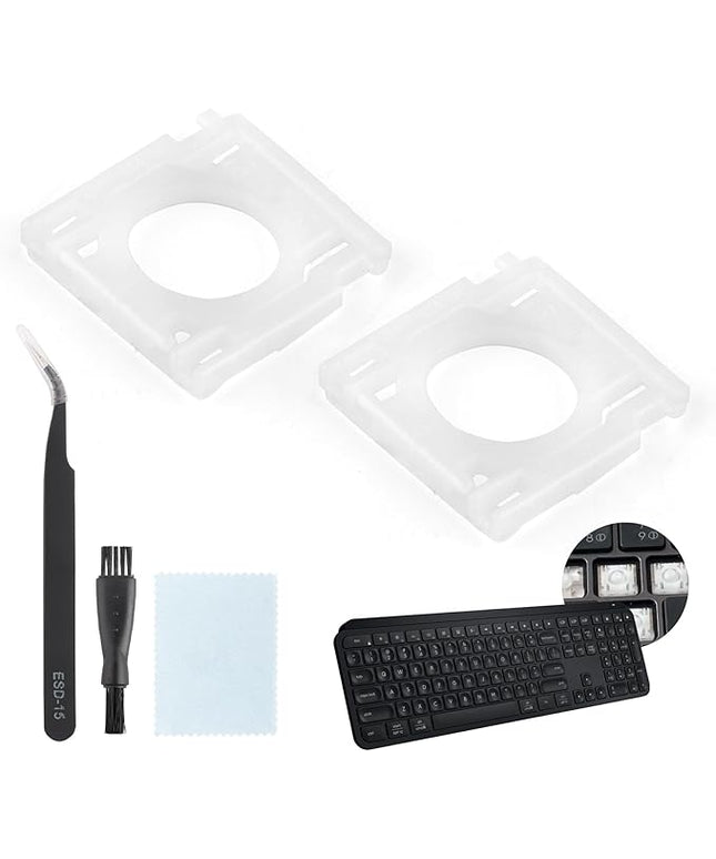 2PCS for Logitech MX Keys Keyboard Hinges Mechanical Keyboard Key Support Brackets Compatible with Logitech MX Keys Keycap Hinge Clips Replacement Accessories