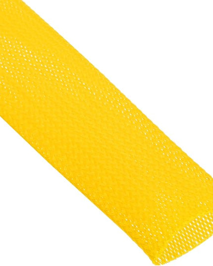 uxcell Expandable Sleeving, 1 1/2-inch 25ft Cable Sleeve, Yellow