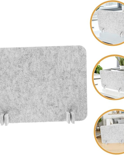 2pcs Felt Desk Divider Panel Soundproof for Office Student Desks Easy to Clean Material Quick Installation