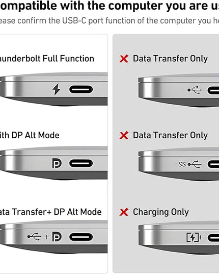 BENFEI USB C to HDMI Adapter 4K@60Hz, USB Type-C to HDMI Adapter [Thunderbolt 3/4/5 Compatible] with iPhone 15 Pro/Max, MacBook Pro/Air 2023, iPad Pro, iMac, S23, XPS 17, Surface Book
