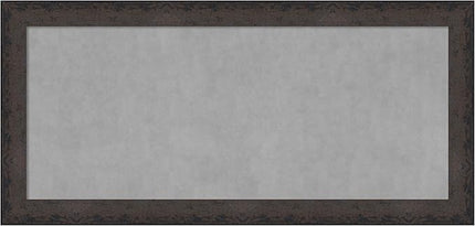 Amanti Art Black Framed Magnetic Board 25x53 Oversize Vision Board for use with Magnets, 100% Metal Sheet to Display Items as Office Decor or for Home Organization in mudroom, Kitchen or Kids Room