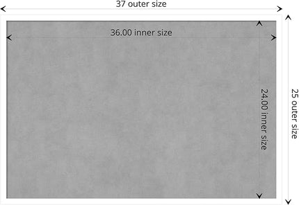 Amanti Art White Framed Magnetic Board 25x37 Large Vision Board for use with Magnets, 100% Metal Sheet to Display Items as Office Decor or for Home Organization in mudroom, Kitchen or Kids Room