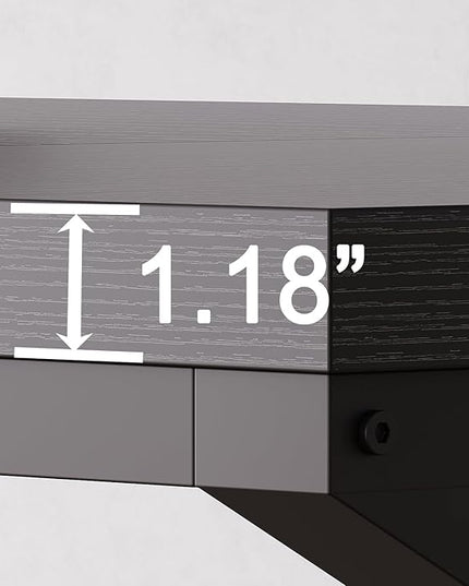 HSH Extra Long Black Computer Desk, 78 inch Large Home Office 2 person Desk, Industrial Metal Wood double Desk for Executive Work Writing Study, Modern Black Bedroom Living Room PC Laptop Gaming Table