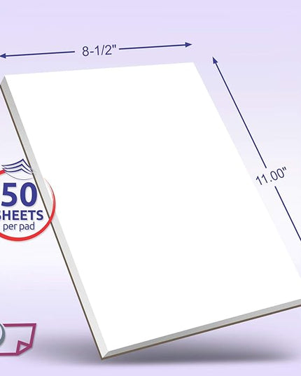 Memo Pads - Note Pads - Scratch Pads - Writing pads - 10 Pads with 50 sheets in Each Pad (8-1/2 x 11)