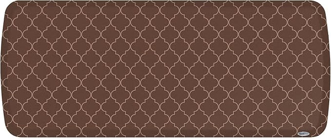 GelPro Elite Premier Anti-Fatigue Kitchen Comfort Floor Mat, 20x48”, Trellis Walnut Stain Resistant Surface with Therapeutic Gel and Energy-Return Foam for Health and Wellness