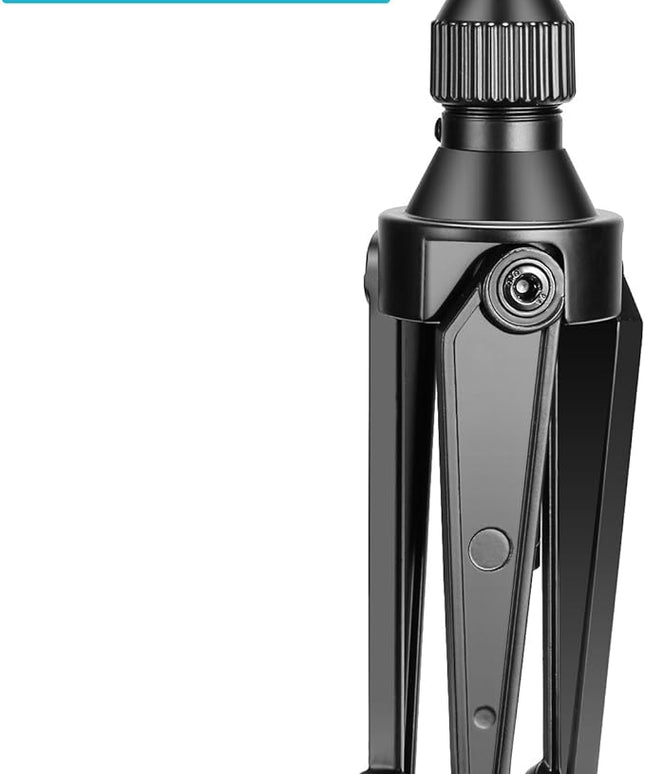Neewer Foldable Iron Mini Desktop Microphone Tripod Stand, Adjustable Height 4.9-7.5 inches/12.5-19 centimeters for Lectures, Podcasts, Online Chat, Meeting, Screencasts and More (NW-050)