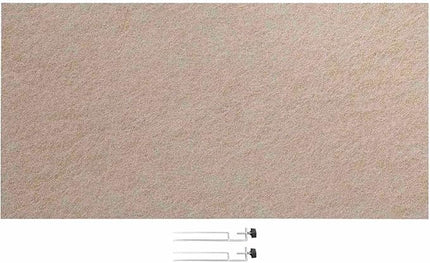 VERSARE SoundSorb Desktop Privacy Panels | Noise Dampening Modesty Panels for Desks | Edge Clip Mounts | PET Material | 48" x 24" Beige Panels with Edge Clips