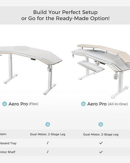 EUREKA ERGONOMIC Standing Desk, 72" Electric Adjustable Height Desk,Wing Shaped Computer Desk Large Music Studio Table, Dual Motor&Slot, Maple