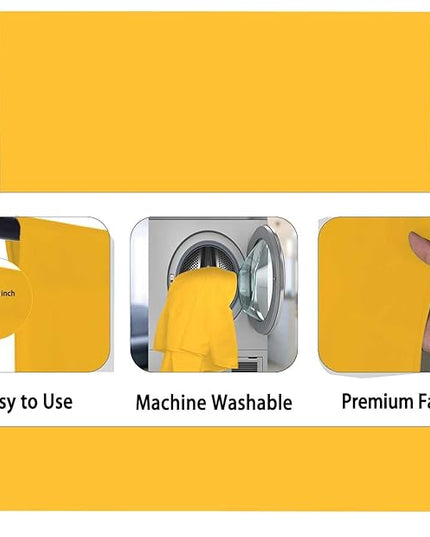 Yellow Photo Backdrop, Photo Booth Portrait Photography Backdrops, Studio Yellow Backdrop for Photoshoot Streaming Video Shooting 6x9ft