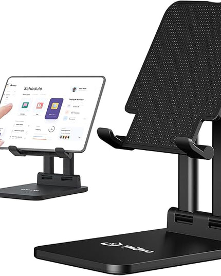 TriPro Tablet Stand -Portable Monitor Stand,4.72" Wide, Adjustable & Foldable, Super Sturdy,Tablet Holder for Desk Compatible with iPad/Tablets/Portable Monitor 7"-15.6"