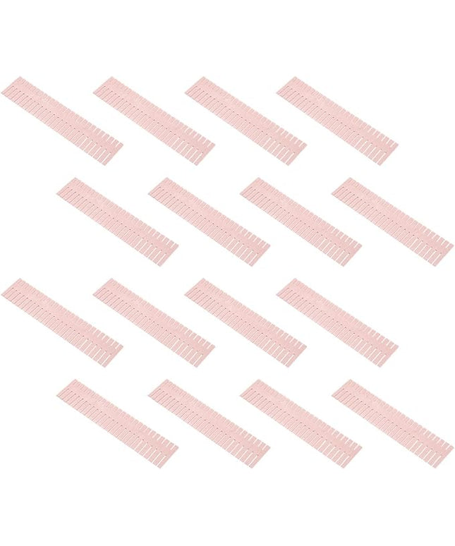 Plastic Drawer Dividers 16pcs Set 4 Sets Pink Long 37X7Cm Plastic Storage Organizer for Socks Underwear Closet Organization and Drawer Separation