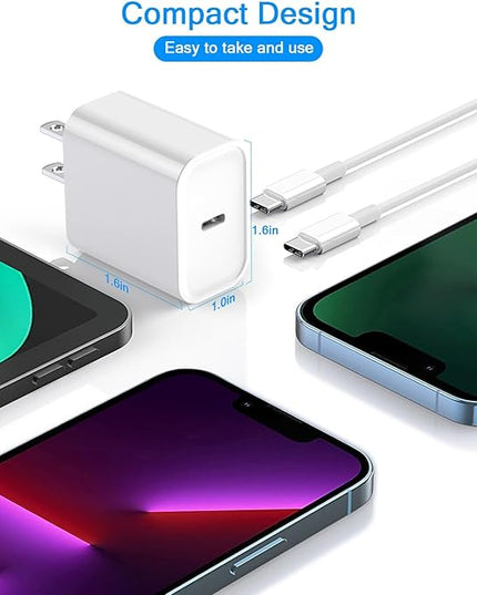 Fast Charging for iPhone 16 15 Charger,2Pack 20W PD Fast iPhone 16 15 Charger with USB C to USB C Charging Cable Cord 3FT for iPhone 16/16 Pro/16 Pro Max/15/15 Plus/15 Pro/15 Pro Max,iPad Pro/Air/Mini