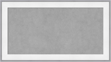 Amanti Art White Framed Magnetic Board 15x27 Small Vision Board for use with Magnets, 100% Metal Sheet to Display Items as Office Decor or for Home Organization in mudroom, Kitchen or Kids Room