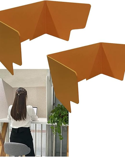 Acoustic Desk Divider Portable Soundproof Partition Panels 2 Pack Foldable Privacy Screens for Desks Ideal Office Classroom Customizable Workspace Solution