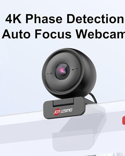 JOYUSING Flip600R 4K Webcam for PC - Ultra 4K HD Webcam with Tripod, PDAF Autofocus, Noise-Cancelling Mics, 79° FOV, Auto Light Correction, Privacy Cover, Streaming Camera for Gaming/Beauty