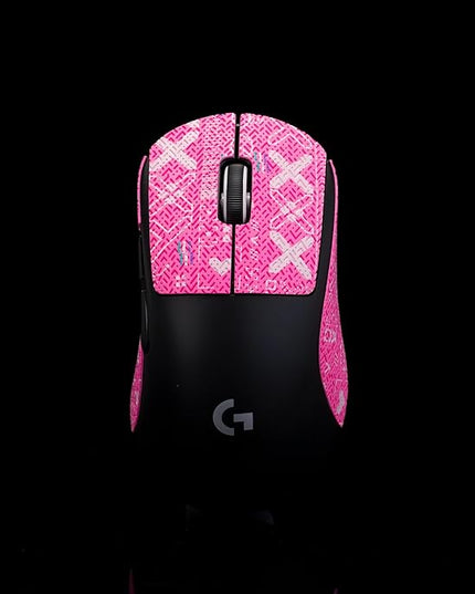 Grip Tape for logitech G Pro X Superlight 2 DEX (GPW4) - Anti-Slip,Enhanced Control, Sweat Resistance,Improves FPS Gaming Grip & Mouse Protection [Pre-Cut] Printsteam Pink 0.5mm