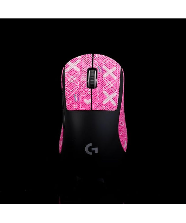 Grip Tape for logitech G Pro X Superlight 2 DEX (GPW4) - Anti-Slip,Enhanced Control, Sweat Resistance,Improves FPS Gaming Grip & Mouse Protection [Pre-Cut] Printsteam Pink 0.5mm