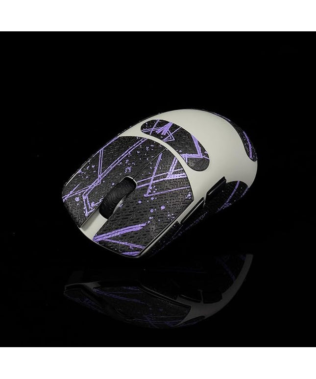 Grip Tape for Lamzu Maya X - Anti-Slip,Enhanced Control, Sweat Resistance,Improves FPS Gaming Grip & Mouse Protection [Pre-Cut] Black Purple 0.5mm