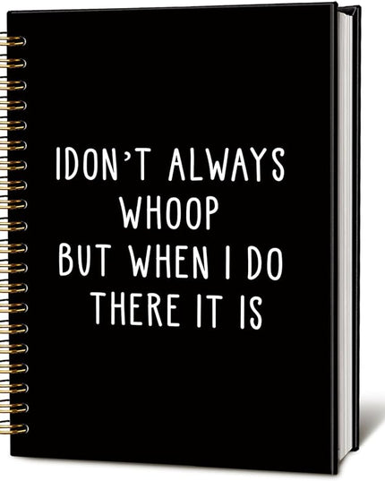 LIANGW Sarcastic Notebook for Work, Funny Office Gifts for Coworkers, Funny Notebooks Journalfor Work, Office Humor Gifts, Black Hardcover Spiral Notebook 5.5x8.3 Inch
