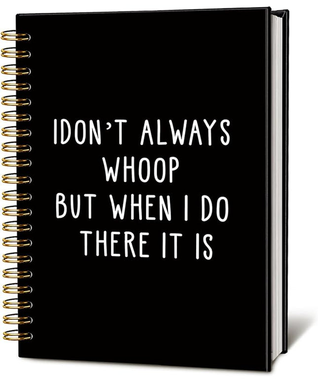 LIANGW Sarcastic Notebook for Work, Funny Office Gifts for Coworkers, Funny Notebooks Journalfor Work, Office Humor Gifts, Black Hardcover Spiral Notebook 5.5x8.3 Inch