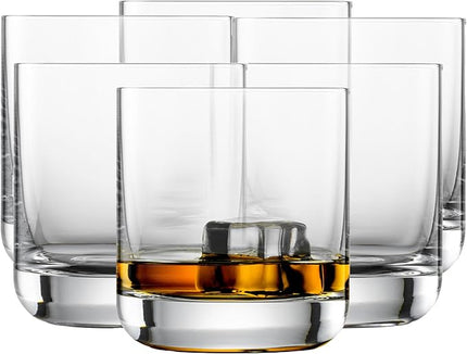 SCHOTT ZWIESEL Convention Whiskey Glass (Set of 6), Old Fashioned Tumbler for Whiskey, Dishwasher-Safe Machine-Made Tritan Crystal Glasses, Made in Germany (10 Ounce)