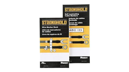 Panduit PCMB-5 Pre-Printed Wire Marker Book, Vinyl Cloth, .22 by 1.38-Inch L, A, B, C Legends Only