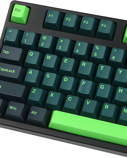 GTSP 166 Double Shot PBT Keycaps Keys Cherry Profile Night Runner for Cherry MX Switch Keyboards Mechanical(Sound Wave)