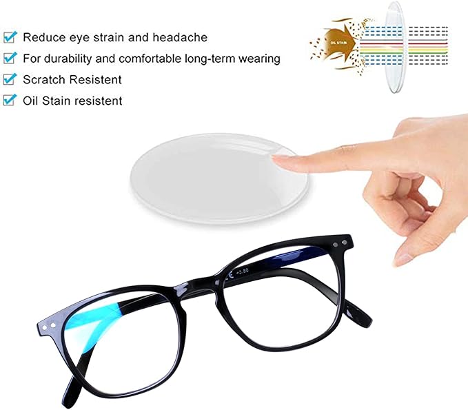 Henotin 3 Pack Blue Light Blocking Reading Glasses,Spring Hinge Computer Readers for Men Women,Anti UV Ray Filter Eyeglasses (Mixed Color, 0.75)