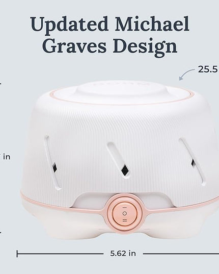 Yogasleep Dohm (White,Pink) The Original White Noise Machine, Relaxing Natural Sound From a Real Fan, Noise Cancelling For Office Privacy, Sleep Aid For Adults & Baby, Travel Size Pink Noise Machine